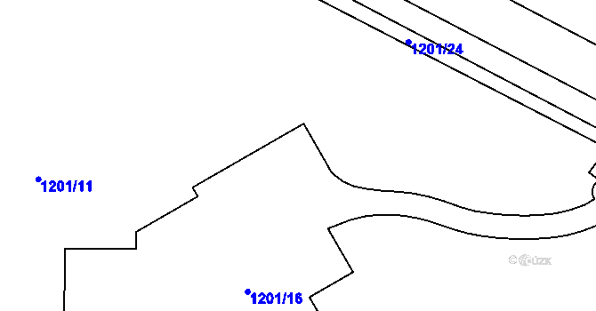 Parcela st. 1201/21 v KÚ Viničné Šumice, Katastrální mapa
