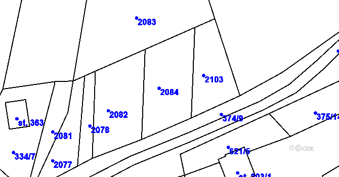 Parcela st. 372/24 v KÚ Vír, Katastrální mapa