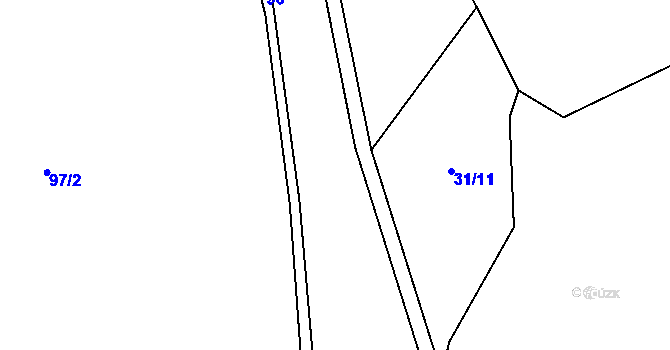 Parcela st. 49 v KÚ Mladotice u Čachrova, Katastrální mapa