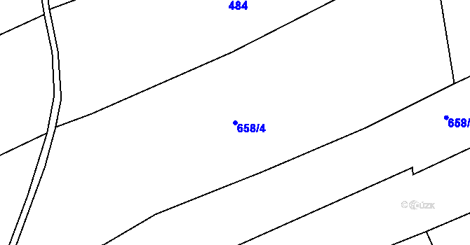 Parcela st. 658/4 v KÚ Dobré Pole u Vitic, Katastrální mapa