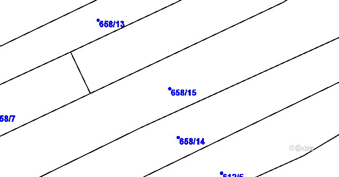 Parcela st. 658/15 v KÚ Dobré Pole u Vitic, Katastrální mapa