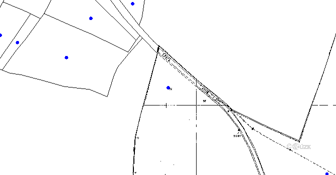 Parcela st. 58 v KÚ Vitinka, Katastrální mapa