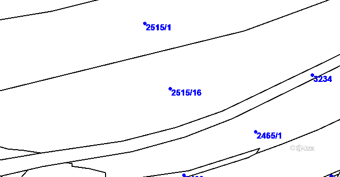 Parcela st. 2515/16 v KÚ Vítkov, Katastrální mapa