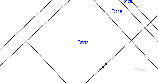 Parcela st. 440/17 v KÚ Vítonice u Znojma, Katastrální mapa