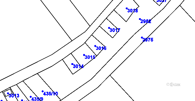 Parcela st. 435/1 v KÚ Vítonice u Znojma, Katastrální mapa