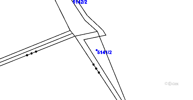 Parcela st. 5141/2 v KÚ Vizovice, Katastrální mapa