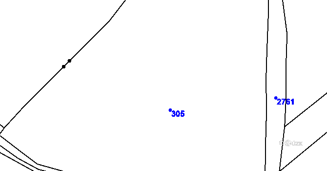 Parcela st. 311 v KÚ Vrbětice, Katastrální mapa