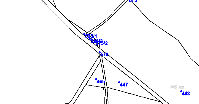 Parcela st. 570 v KÚ Svinky, Katastrální mapa