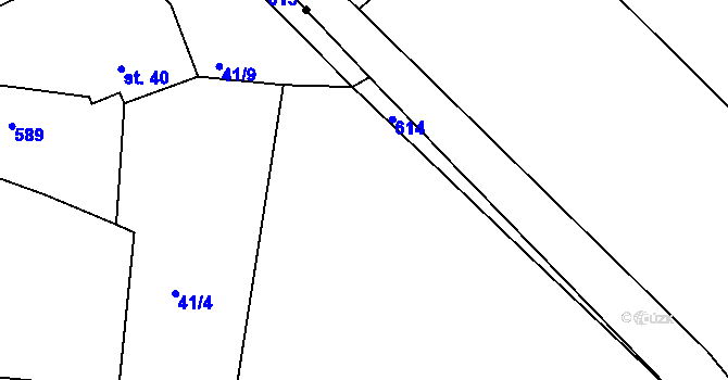 Parcela st. 41/29 v KÚ Svinky, Katastrální mapa