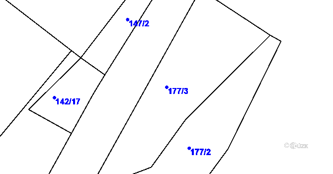 Parcela st. 177/3 v KÚ Jarkovice, Katastrální mapa