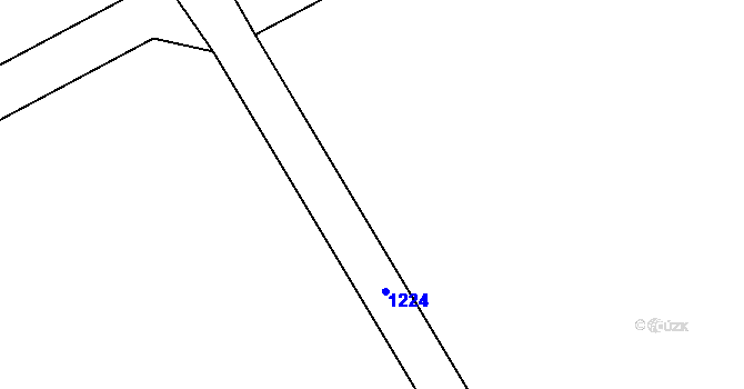 Parcela st. 377/4 v KÚ Vlčí Habřina, Katastrální mapa