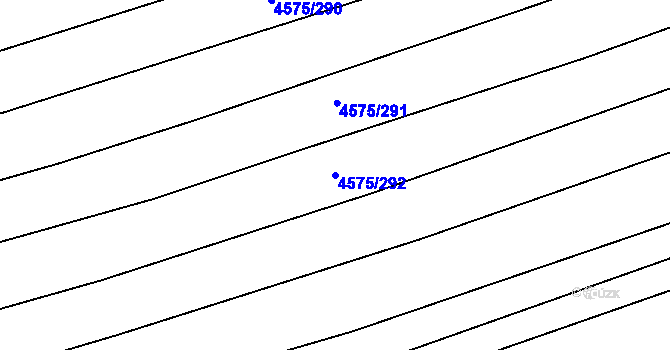 Parcela st. 4575/292 v KÚ Vlčnov, Katastrální mapa