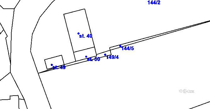 Parcela st. 149/4 v KÚ Opatovice u Světlé nad Sázavou, Katastrální mapa