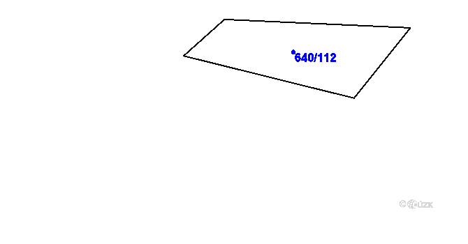 Parcela st. 640/111 v KÚ Vlkov nad Lužnicí, Katastrální mapa