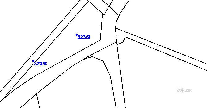 Parcela st. 337/14 v KÚ Uhřínovice u Voděrad, Katastrální mapa