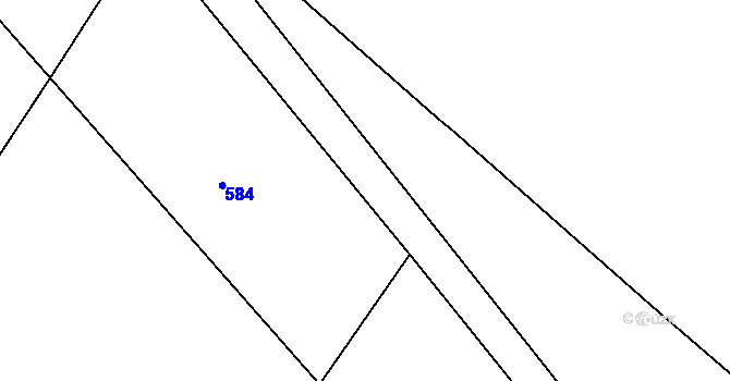 Parcela st. 190/8 v KÚ Malešín u Vodice, Katastrální mapa