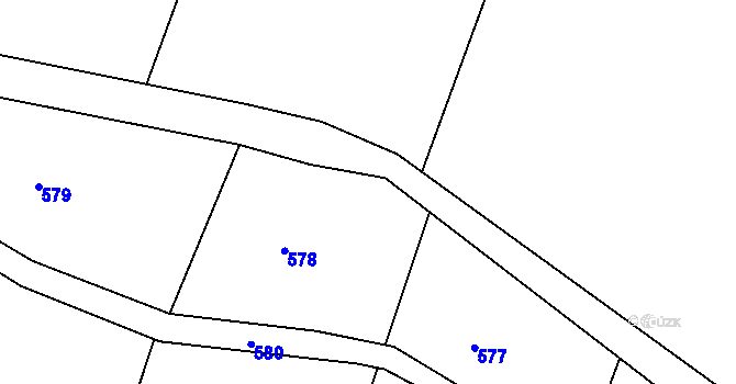 Parcela st. 190/31 v KÚ Malešín u Vodice, Katastrální mapa