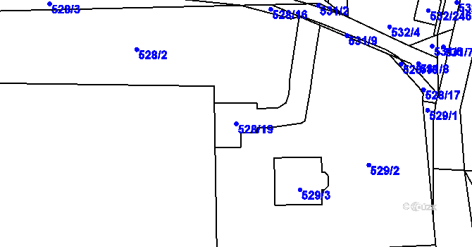 Parcela st. 528/19 v KÚ Vochov, Katastrální mapa