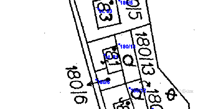Parcela st. 81 v KÚ Jakubov, Katastrální mapa