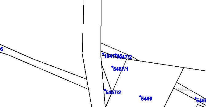 Parcela st. 1047/15 v KÚ Volary, Katastrální mapa