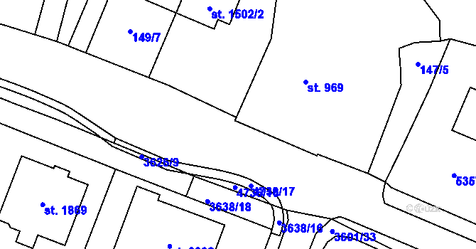 Parcela st. 4736/52 v KÚ Volary, Katastrální mapa