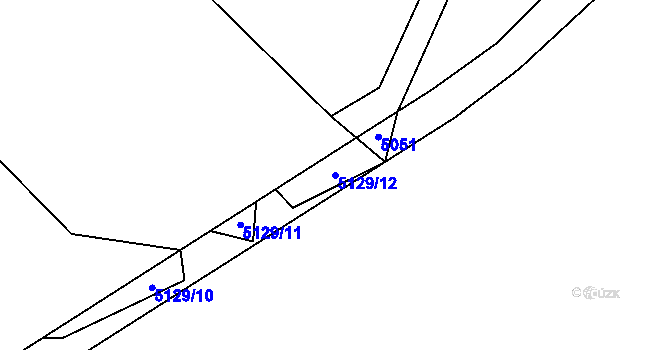 Parcela st. 5129/12 v KÚ Volary, Katastrální mapa