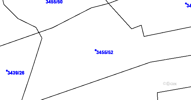 Parcela st. 3455/52 v KÚ Volary, Katastrální mapa