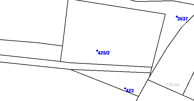 Parcela st. 425/2 v KÚ Volevčice u Telče, Katastrální mapa