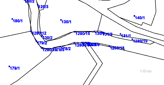 Parcela st. 178/3 v KÚ Volfartice, Katastrální mapa