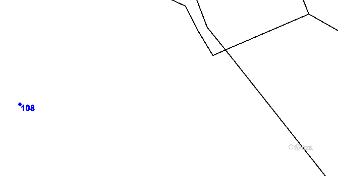 Parcela st. 110 v KÚ Lhoty, Katastrální mapa