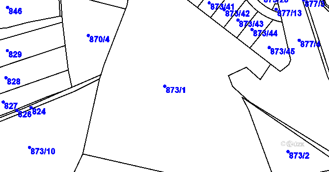 Parcela st. 873/1 v KÚ Votice, Katastrální mapa