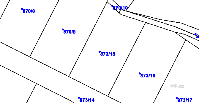 Parcela st. 873/15 v KÚ Votice, Katastrální mapa