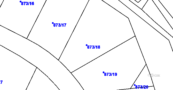 Parcela st. 873/18 v KÚ Votice, Katastrální mapa