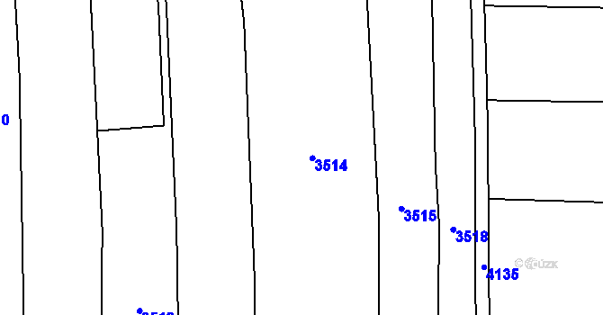 Parcela st. 1094/14 v KÚ Vrábče, Katastrální mapa