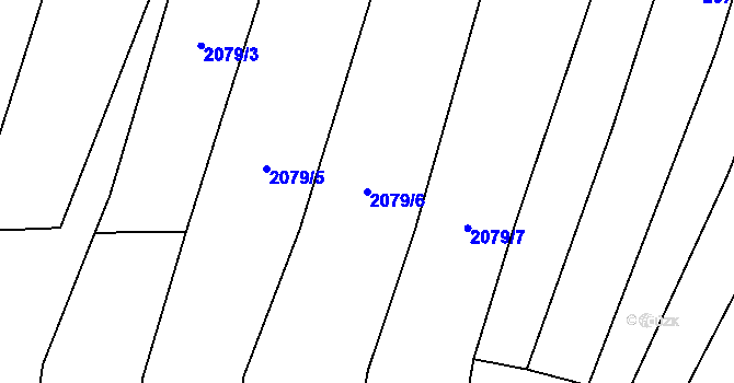 Parcela st. 2079/6 v KÚ Zahorčice u Vrábče, Katastrální mapa
