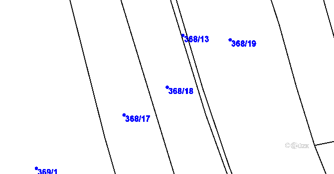 Parcela st. 368/18 v KÚ Sedlec u Vraclavi, Katastrální mapa