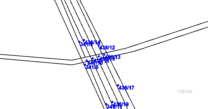Parcela st. 436/13 v KÚ Sedlec u Vraclavi, Katastrální mapa