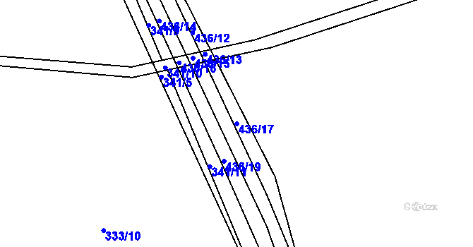 Parcela st. 436/17 v KÚ Sedlec u Vraclavi, Katastrální mapa
