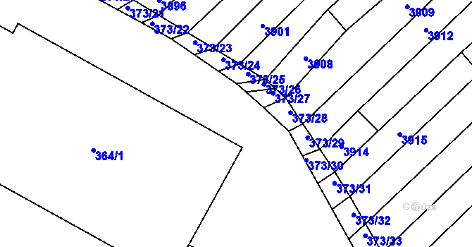 Parcela st. 358/31 v KÚ Vracov, Katastrální mapa