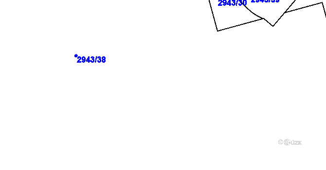 Parcela st. 2943/27 v KÚ Vracov, Katastrální mapa