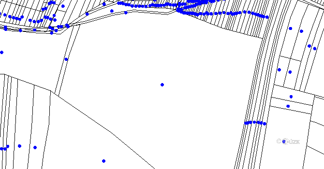Parcela st. 4955/1 v KÚ Vracov, Katastrální mapa