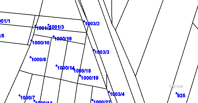Parcela st. 989/17 v KÚ Vracov, Katastrální mapa