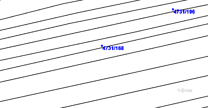 Parcela st. 4731/169 v KÚ Vracov, Katastrální mapa
