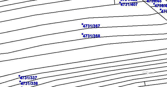 Parcela st. 4731/370 v KÚ Vracov, Katastrální mapa