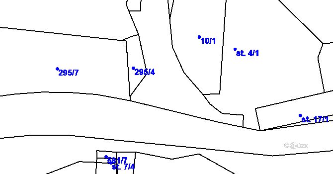 Parcela st. 581/2 v KÚ Svinná u Stříbra, Katastrální mapa