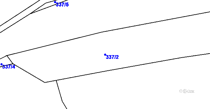 Parcela st. 337/2 v KÚ Vranov u Stříbra, Katastrální mapa