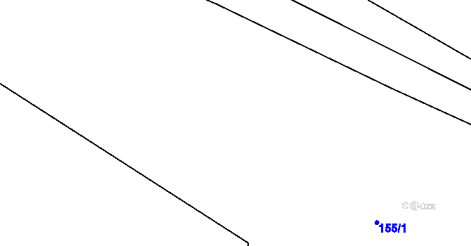 Parcela st. 155/2 v KÚ Vranov nad Dyjí, Katastrální mapa