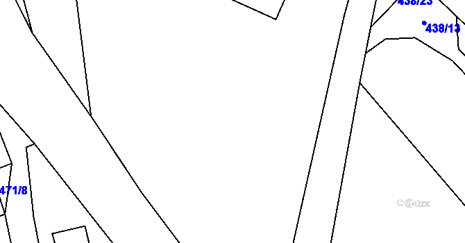 Parcela st. 472/1 v KÚ Vranov nad Dyjí, Katastrální mapa