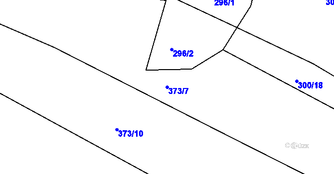 Parcela st. 373/7 v KÚ Vranová Lhota, Katastrální mapa