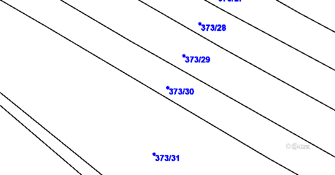 Parcela st. 373/30 v KÚ Vranová Lhota, Katastrální mapa